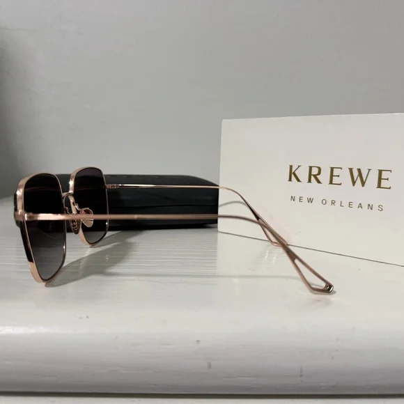KREWE Eve Sunglasses Rose Gold/Matte Black (disco) - Picture 6 of 6